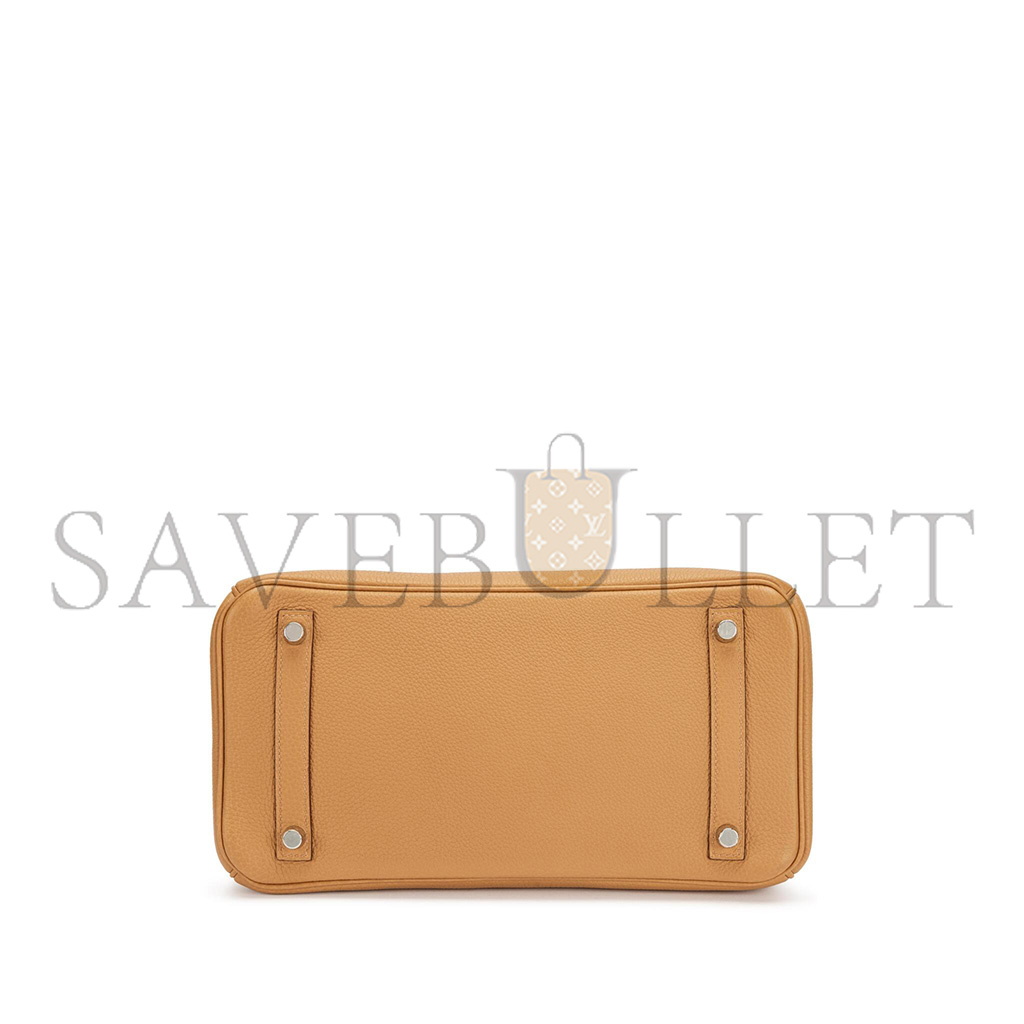 H**mes birkin 35 swift leather biscuit silver buckle bag h049362cc06 (35*25*18cm)